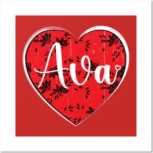 I Love Ava First Name I Heart Ava Posters and Art